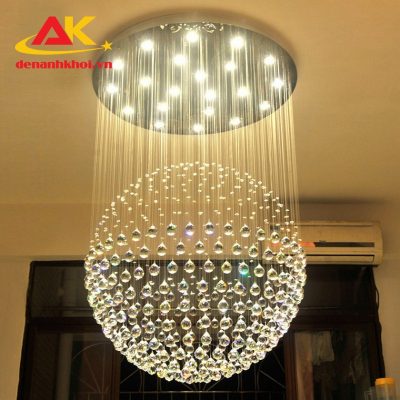 Đèn thả thông tầng pha lê, đèn chùm, thông tầng biệt tự sang trọng 3970