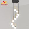 Đèn thả thông tầng, đèn thả cầu thang hiện đại, sang trọng 3904