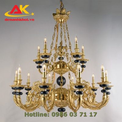 Đèn chùm đồng đúc cao cấp, trang trí phòng khách 8101T20