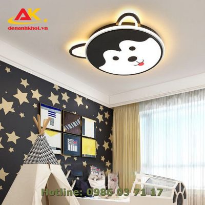 Đèn ốp trần trang trí phòng ngủ trẻ em hình cún con đẹp, giá rẻ 1108